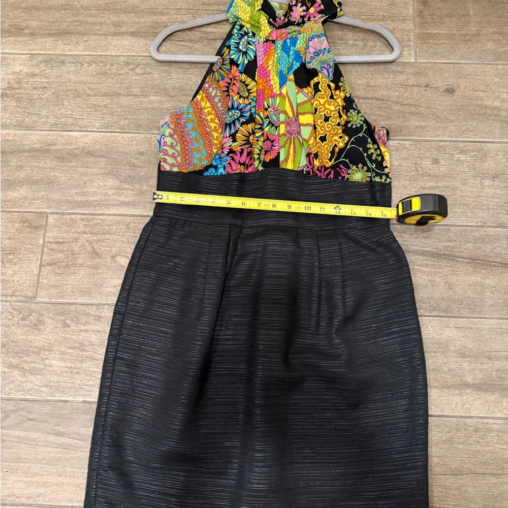 TRINA TURK SILK IBIS HALTER DRESS SIZE 10 - Picture 8 of 14